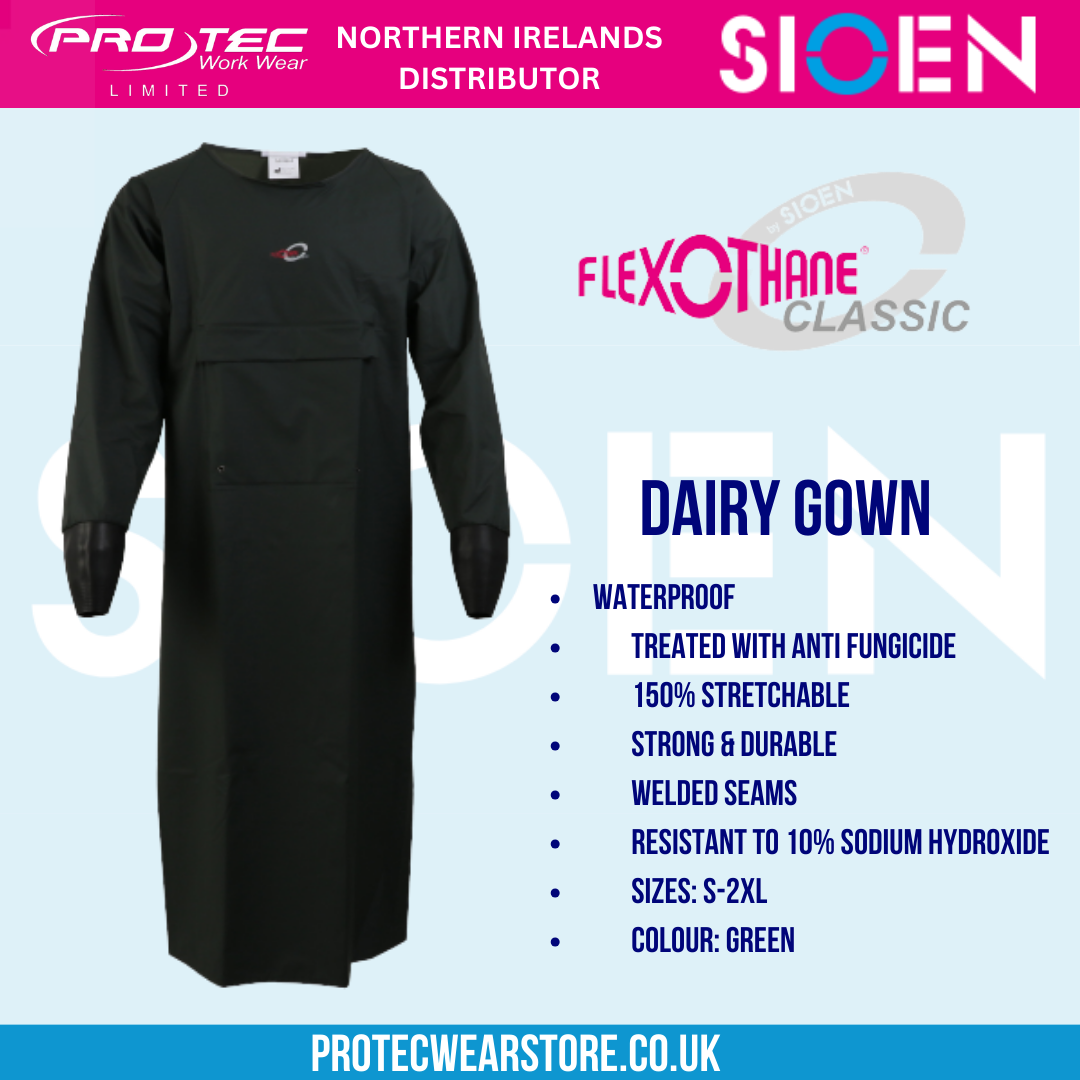 Classic Flexothane Waterproof Dairy Smock with sealed cuffs –  Protecwearstore
