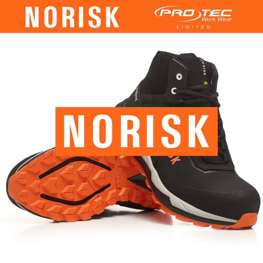 NORISK Athletic Mid STX Orange Safety Trainer Boot