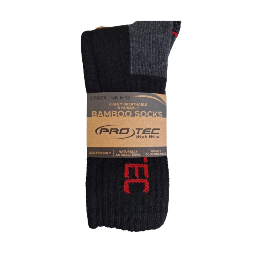 2 Pairs/Pack - ProTec (branded) X Rockfall Activ-Step® Bamboo Eco-friendly Sock (DROPPING MID NOVEMBER*)