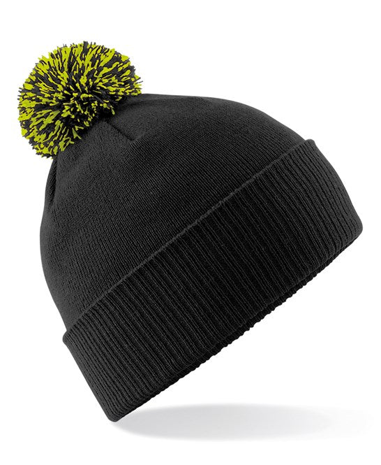 Snowstar Contrast Bobble Hat