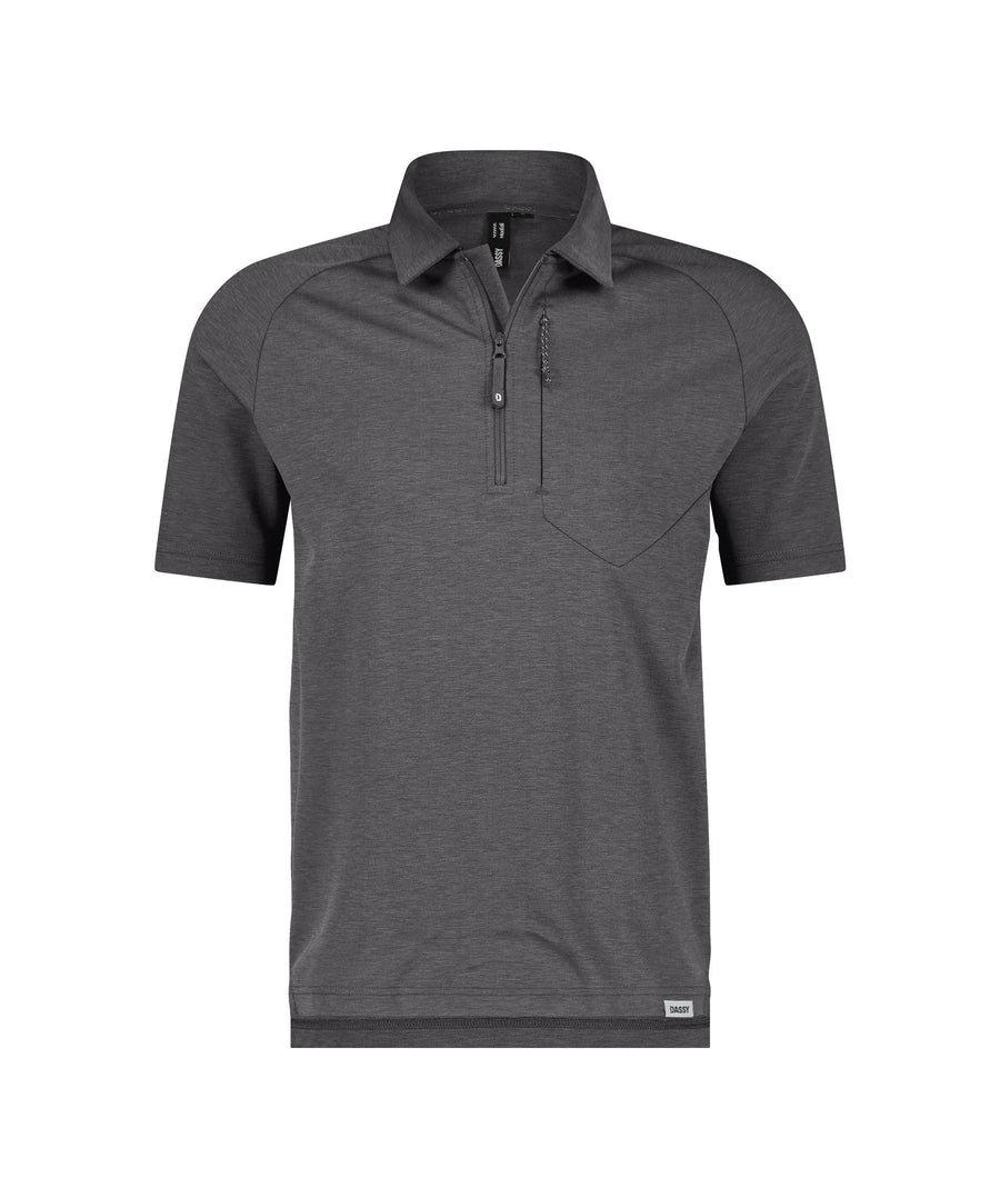 DASSY  VIVID Madidi Extra Soft Zip Neck Poloshirt