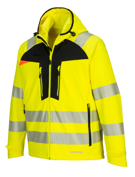 Hi Vis PW DX475 Softshell with Hood