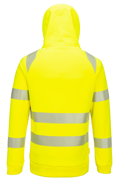 Hi Vis PW DX482 Half Zip Up Hoodie